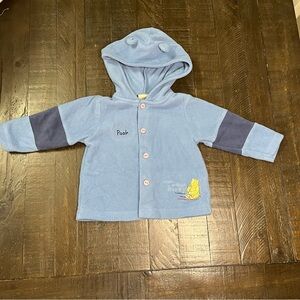 Classic Pooh Blue Kids Hoodie 6 month soft